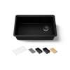 29-1/2" undermount single-bowl workstation kitchen sink