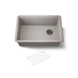 26-1/2" undermount single-bowl kitchen sink