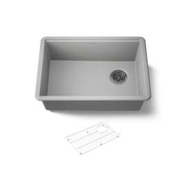 26-1/2" undermount single-bowl kitchen sink