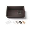 26-1/2" undermount single-bowl workstation kitchen sink