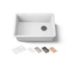 26-1/2" undermount single-bowl workstation kitchen sink