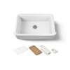 35-1/2" undermount single-bowl farmhouse workstation kitchen sink