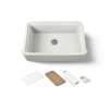35-1/2" undermount single-bowl farmhouse workstation kitchen sink