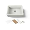 32-1/2" undermount single-bowl farmhouse workstation kitchen sink