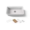 33" undermount single-bowl workstation kitchen sink