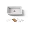 30" undermount single-bowl workstation kitchen sink