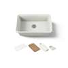 30" undermount single-bowl workstation kitchen sink