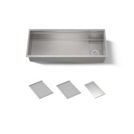 45-3/4" undermount single-bowl kitchen sink