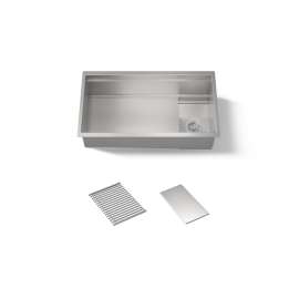 33-3/4" undermount single-bowl kitchen sink