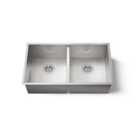 32" undermount double-bowl kitchen sink