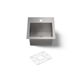 15" top-/undermount bar sink