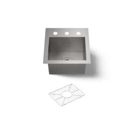 15" top-/undermount bar sink