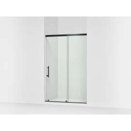 70-1/2" H sliding shower door with 1/4"-thick glass