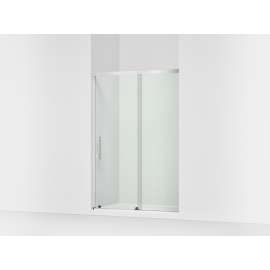 70-1/2" H sliding shower door with 1/4"-thick glass