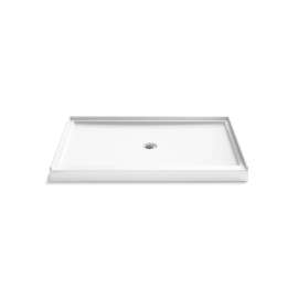 60" x 42" alcove shower base, center drain