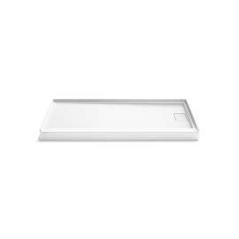 66" x 34" alcove shower base, right drain