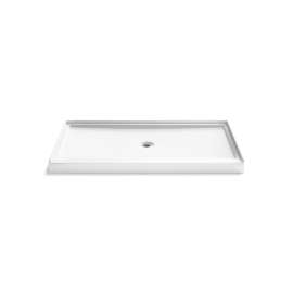 66" x 36" alcove shower base, center drain