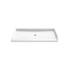 62" x 34" alcove shower base, center drain