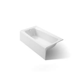 60" x 32" alcove bath, left drain