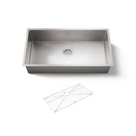 35" undermount single-bowl kitchen sink