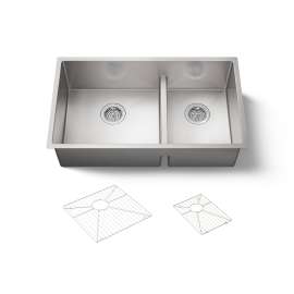 Smart Divide(R) 32" undermount double-bowl kitchen sink