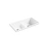 Smart Divide(R) 33" top-/undermount double-bowl kitchen sink