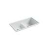 Smart Divide(R) 33" top-/undermount double-bowl kitchen sink
