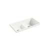Smart Divide(R) 33" top-/undermount double-bowl kitchen sink
