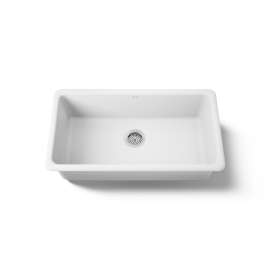 33" top-/undermount single-bowl kitchen sink
