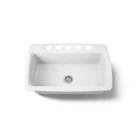 33" undermount single-bowl kitchen sink