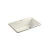 33" top-mount single-bowl workstation kitchen sink