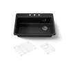 33" top-mount single-bowl kitchen sink