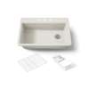 33" top-mount single-bowl workstation kitchen sink