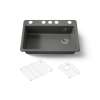 33" undermount single-bowl kitchen sink
