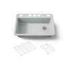 33" undermount single-bowl kitchen sink