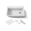 33" undermount single-bowl workstation kitchen sink