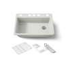 33" undermount single-bowl workstation kitchen sink