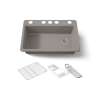 33" undermount single-bowl workstation kitchen sink