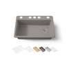 33" undermount single-bowl workstation kitchen sink