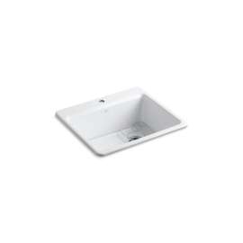 25" top-mount single-bowl kitchen sink