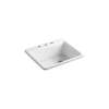 25" top-mount single-bowl kitchen sink
