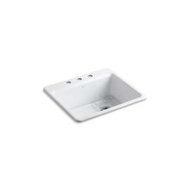 25" top-mount single-bowl kitchen sink