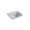 25" top-mount single-bowl kitchen sink
