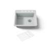 25" top-mount single-bowl kitchen sink