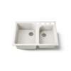 33" undermount double-bowl kitchen sink