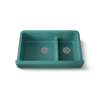 Smart Divide(R) 35-1/2" undermount double-bowl farmhouse kitchen sink with short apron