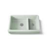 Smart Divide(R) 35-1/2" undermount double-bowl farmhouse kitchen sink with short apron