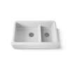 Smart Divide(R) 35-3/4" undermount double-bowl farmhouse kitchen sink