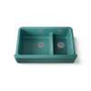 Smart Divide(R) 35-3/4" undermount double-bowl farmhouse kitchen sink