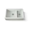 Smart Divide(R) 35-3/4" undermount double-bowl farmhouse kitchen sink